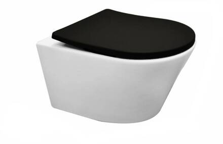 Wandcloset Vesta Diepspoel Rimless Mat Wit Aqua Splash