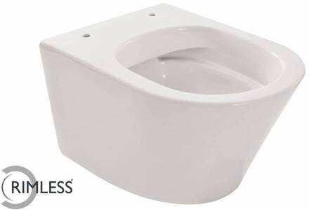 Wandcloset Vesta Junior Diepspoel Rimfree Wit Aqua Splash