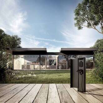 Wandcontactdooszuil CMD 9016 voor buitengebruik antraciet