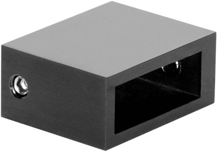 Wanddeel PVD gunmetal geborsteld