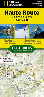 Wandelatlas 4001 Haute Route Chamonix to Zermatt | National Geographic