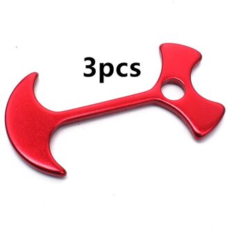 Wandelen Camping Fishbone Anker Haringen Deck Tuin Stakes Guyline Richter Spanner Stopper Aluminiumlegering Tent Stakes 3stk