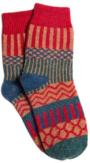 Wandelen Camping Kleurrijke Wollen Sokken Vrouwen Herfst Winter Warm Sport Sokken Flanger Sokken Hy