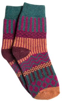 Wandelen Camping Kleurrijke Wollen Sokken Vrouwen Herfst Winter Warm Sport Sokken Flanger Sokken Hy