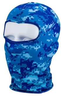 Wandelen Sjaal Zonnebrandcrème Ademend Outdoor Zweet Wicking Vissen Bandana Zon Hals Kraag Hoofddeksels Fietsen blauw camouflage