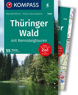 Wandelgids 5260 Kompass Wanderführer Thüringer Wald mit Rennsteigtouren | Kompass
