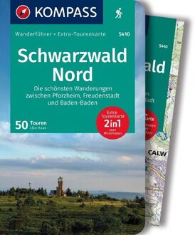 Wandelgids 5410 Kompass Wanderführer Schwarzwald Nord - Zwarte Woud noord | Kompass