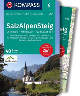 Wandelgids 5431 Kompass Wanderführer SalzAlpenSteig, Chiemsee - Königssee - Hallstätter See | Kompass