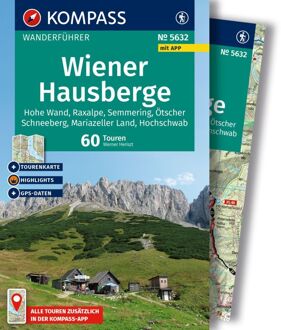 Wandelgids 5632 Kompass Wanderführer Wiener Hausberge | Kompass