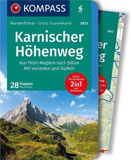 Wandelgids 5633 Kompass Wanderführer Karnischer Höhenweg | Kompass