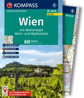 Wandelgids 5635 Kompass Wanderführer Wien mit Wienerwald | Kompass