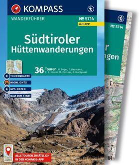 Wandelgids 5714 Kompass Wanderführer Südtiroler Hüttenwanderungen - Zuid Tirol | Kompass