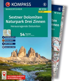 Wandelgids 5733 Kompass Wanderführer Sextner Dolomiten Naturpark Drei Zinnen | Kompass