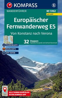 Wandelgids 5962 Kompass Wanderführer Europäischer Fernwanderweg E5 - | Kompass