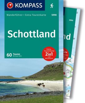 Wandelgids 5990 Kompass Wanderführer Schottland - an den Küsten und in den Highlands - Schotland | Kompass