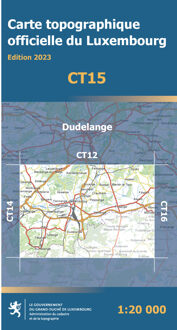 Wandelgids - Wandelkaart CT15 CT LUX Dudelange | Topografische dienst Luxemburg