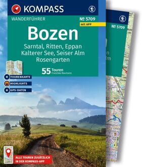 Wandelgids WF5709 Kompass Wanderführer Bozen | Kompass