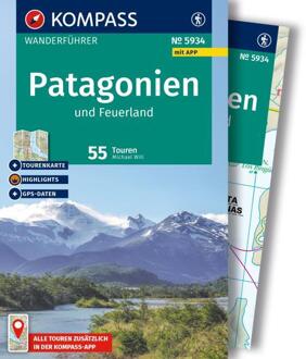 Wandelgids WF5934 Kompass Wanderführer Patagonien und Feuerland - Patagonie en Vuurland | Kompass