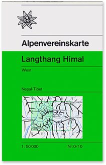 Wandelkaart 0/10 Alpenvereinskarte Langthang Himal West Nepal-Tibet | Alpenverein