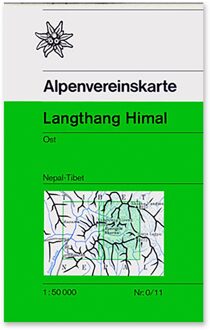 Wandelkaart 0/11 Alpenvereinskarte Langthang Himal Ost Nepal-Tibet | Alpenverein