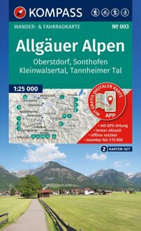 Wandelkaart 003 Allgäuer Alpen - Kleinwalsertal | Kompass