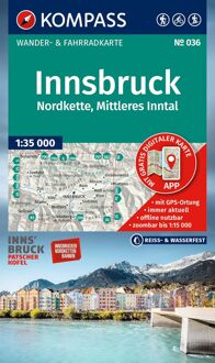Wandelkaart 036 Innsbruck und Umgebung | Kompass