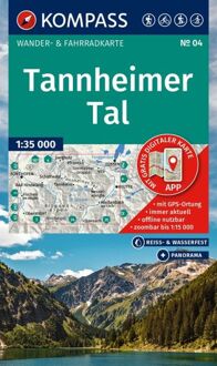 Wandelkaart 04 Tannheimer Tal | Kompass