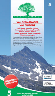 Wandelkaart 05 Val Germanasca - Val Chisone | Fraternali editore