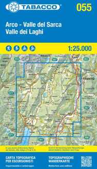 Wandelkaart 055 Arco - Valle del Sarca - Valle dei Laghi | Tabacco Editrice