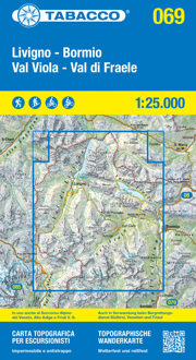 Wandelkaart 069 Livigno / Bormio / Passo del Bernina | Tabacco Editrice