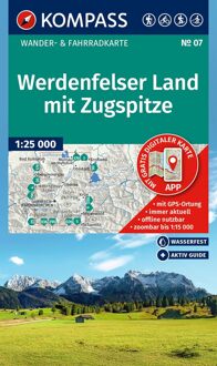 Wandelkaart 07 Werdenfelser Land mit Zugspitze | Kompass