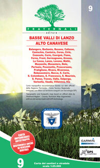Wandelkaart 09 Basse Valli di Lanzo - Alto Canavese - la Mandria | Fraternali editore