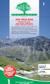 Wandelkaart 1 Alta Valle Susa | Fraternali Editore