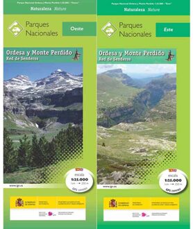 Wandelkaart 1 Parques Nacionales Ordesa y Monte Perdido. Red de senderos SP | CNIG - Instituto Geográfico Nacional