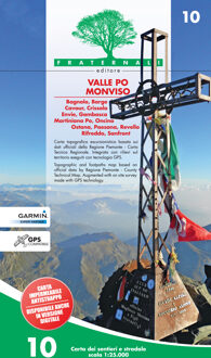 Wandelkaart 10 Valle Po Monviso | Fraternali Editore