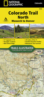 Wandelkaart 1202 Colorado Trail Noord / Monarch tot Denver | National Geographic