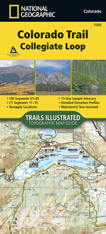 Wandelkaart 1203 Topographic Map Guide Colorado Trail / Collegiate Loop | National Geographic
