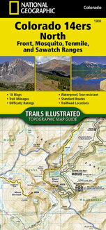 Wandelkaart 1302 Topographic Map Guide Colorado 14ers Noord | National Geographic