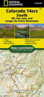 Wandelkaart 1303 Colorado 14ers Zuid | National Geographic