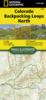 Wandelkaart 1304 Colorado Backpack Loops Noord | National Geographic