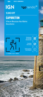 Wandelkaart 1343OT Capbreton / Vieux-Boucau-les-Bains / Soustons | IGN - Institut Géographique National