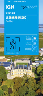 Wandelkaart 1434 SB - Serie Bleue Lesparre-Médoc | IGN - Institut Géographique National