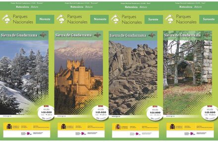 Wandelkaart 15 Parques Nacionales Sierra de Guadarrama + gids | CNIG - Instituto Geográfico Nacional