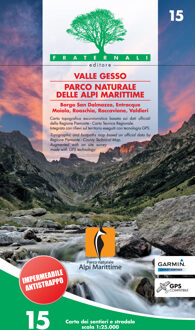 Wandelkaart 15 Valle Gesso Parco Naturale delle Alpi Marittime | Fraternali Editore