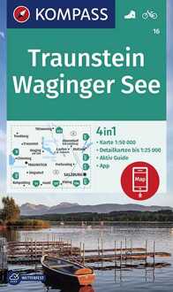 Wandelkaart 16 Traunstein - Waginger See | Kompass