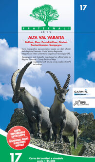 Wandelkaart 17 Alta Val Varaita | Fraternali Editore