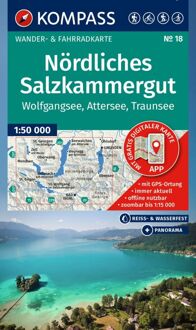 Wandelkaart 18 Nördliches Salzkammergut | Kompass
