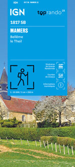 Wandelkaart 1817 SB - Serie Bleue Mamers / Bellême / Le Theil | IGN - Institut Géographique National