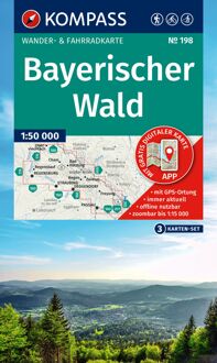 Wandelkaart 198 Bayerischer Wald | Kompass