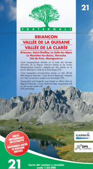 Wandelkaart 21 Briançon, Vallee de la Guisane, Vallee de la Claree | Fraternali editore